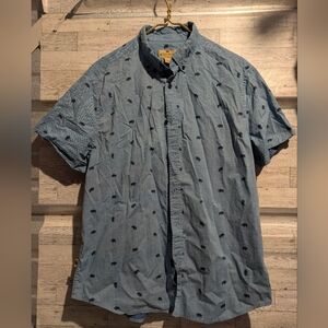 buffalo Jackson Casual Blue Button-Down Shirt for Men